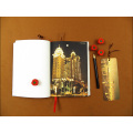 Wholesale promotional gift journal notebook with book marker